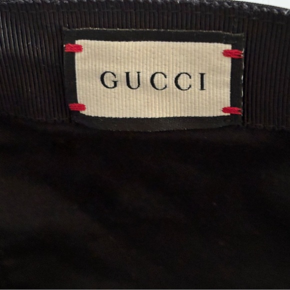 GUCCI Montecarlo Unisex/Mens Black Logo Baseball Cap Size Large - Picture 8 of 9